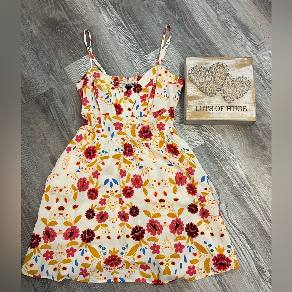 flower dress express size s/p